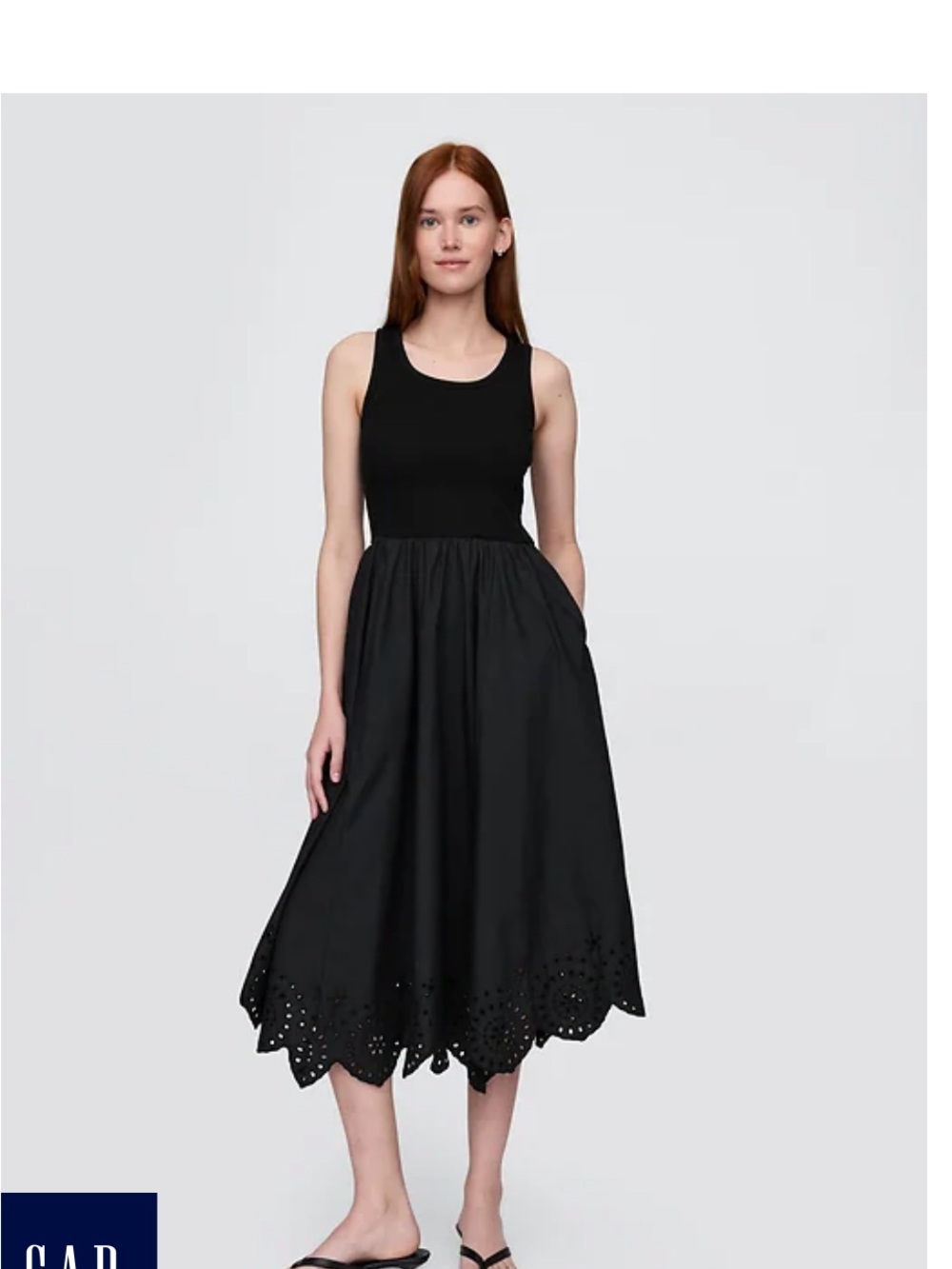 Gap Mixed Media Handkerchief
Hem Midi Dress XS